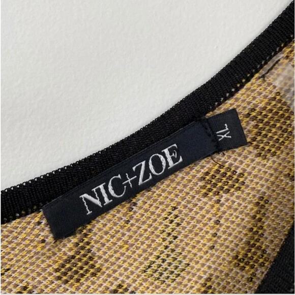 Nic + Zoe Jagged Dot Knit Fit n’ Flare Dress XL - Picture 5 of 6